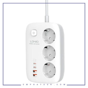 چند راهی برق 3250 وات الدینیو LDNIO 65W Smart Guard Power Strip SC3436