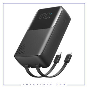 پاوربانک 30 وات دو پورت 20000 جویروم با کابل همراه JOYROOM Mini Power Bank With dual Cables JR-PBC07