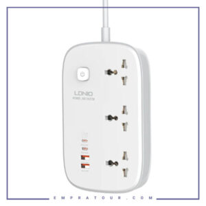 چند راهی برق 3250 وات الدینیو LDNIO 65W Smart Guard Power Strip SC3416