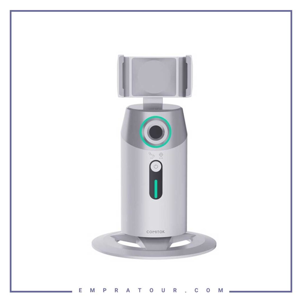 گیمبال هوشمند با تشخیص چهره رومیزی پرودو Porodo Gimbal with AI Face tracking