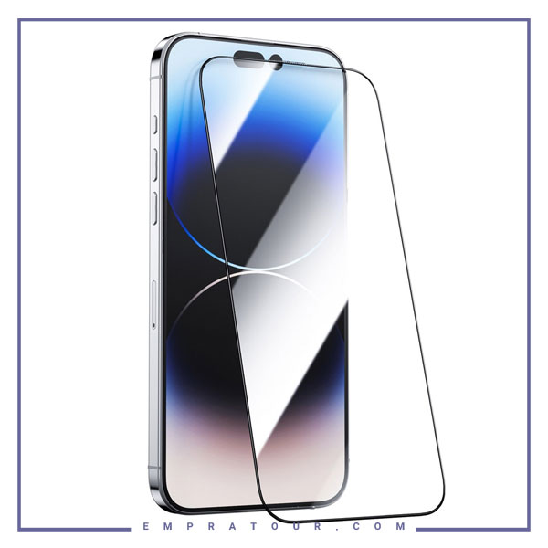 گلس شیشه ای تمام چسب گرین لاین آیفون Iphone 14 Pro