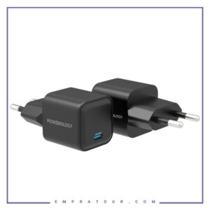 آداپتور شارژ تایپ سی 35 وات پاورولوژی Powerology Ultra-Quick GaN Charger P35WSPCEU