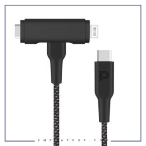 کابل دو سر 60 واتی پاورولوژی Powerology Braided Data Cable PCAB007BK