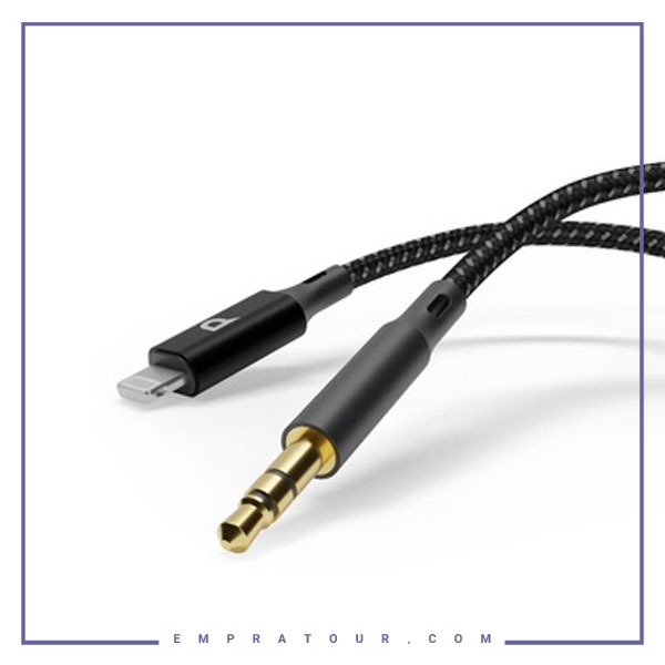 کابل تبدیل جک 3.5 میلی متری به لایتنینگ پاورولوژی PCAB004