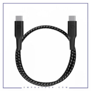 کابل دو سر تایپ سی 60 واتی 30 سانت پاورولوژی Powerology Braided Data Cable PCAB008