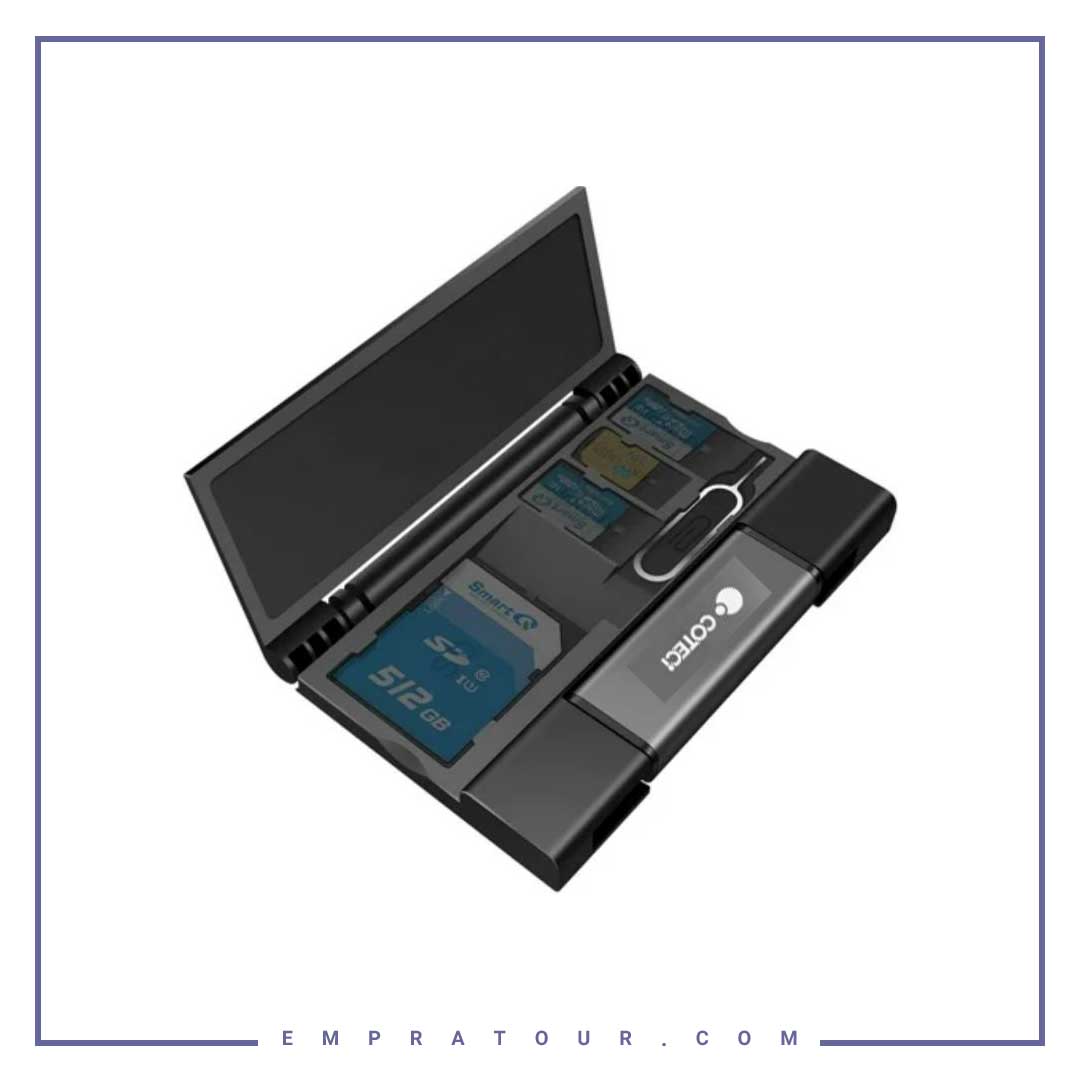 رم ریدر Type C و باکس کارت کوتتسی COTECI CARD BOX 82201