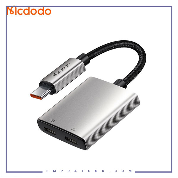 تبدیل دوکاره تایپ سی مک دودو Mcdodo 2 in 1 Dual USB-C Audio Adapter CA-5570