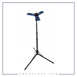 فیش لایت 3 پنل  2600 میلی آمپر پاورولوژی Powerology Camping Sollar Foldable Tripod LED Light PWCSFTLDL