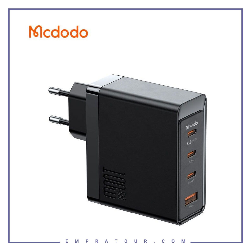 آداپتور 4 پورت 100 وات مک دودو  Mcdodo GaN Fast Charger Kit CH-514