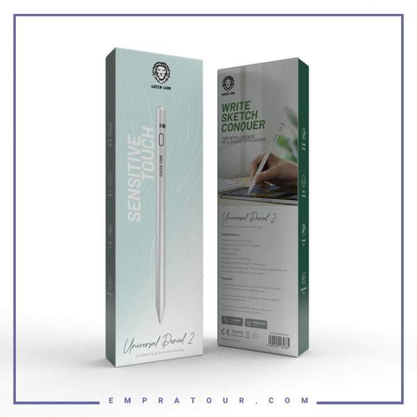 قلم لمسی همه کاره گرین لاین Universal Pencil 2 GNUNPEN2WH