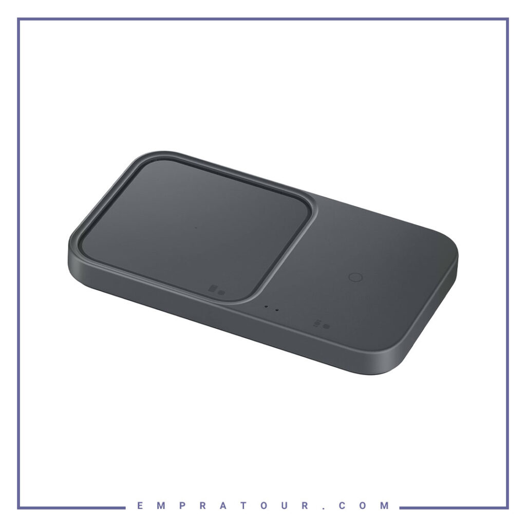 شارژر وایرلس دوکاره اورجینال سامسونگ Samsung Super Fast Wireless Charger Duo EP-P5400BWEGEU