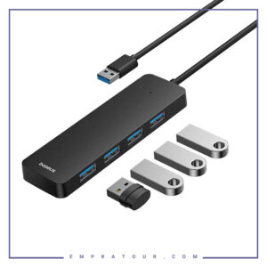 هاب USB چهار پورت بیسوس Baseus USB Hub UltraJoy Series Lite 4-Port B0005280B111-01