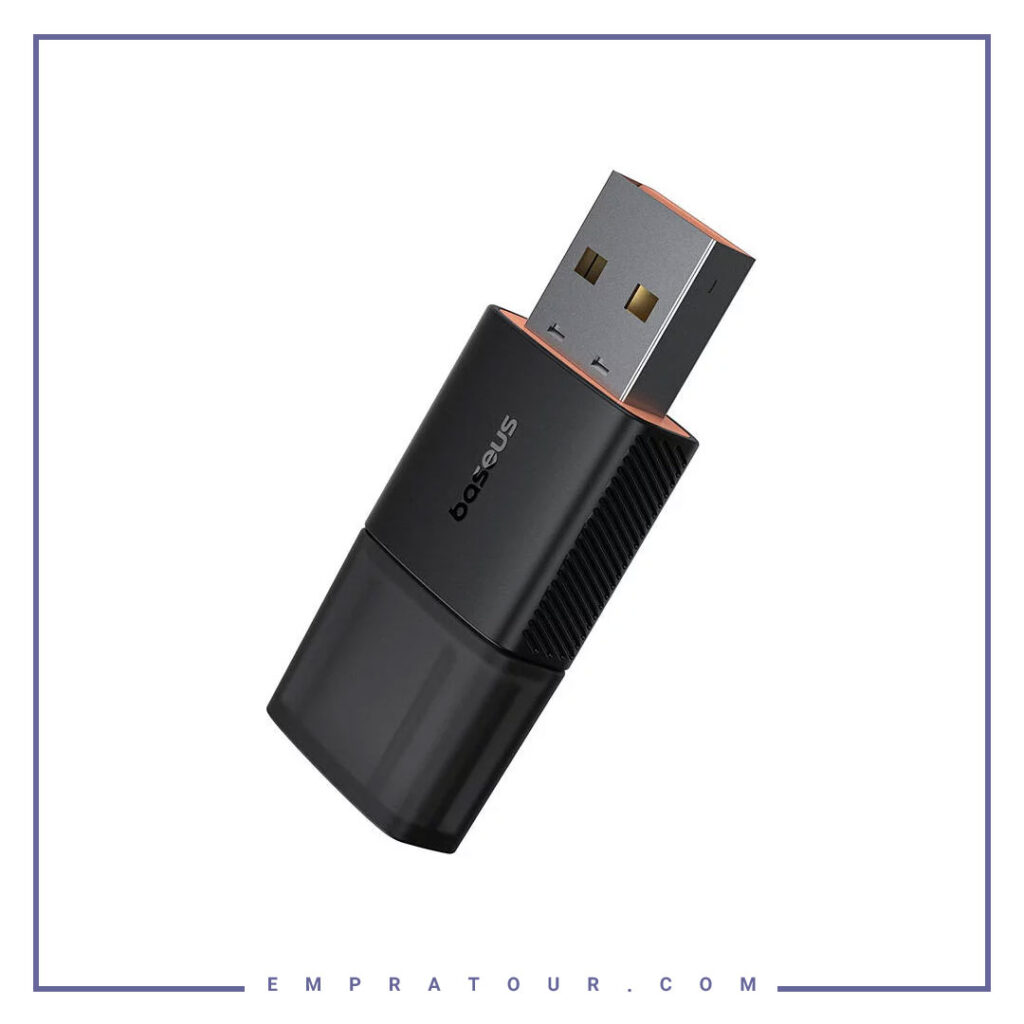 دانگل وای فای دو باند بیسوس Baseus Adapter WiFi FastJoy 650Mbps B01317600111-04
