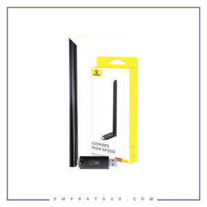 دانگل وای فای آنتن دار بیسوس Adapter Baseus FastJoy 150Mbps WiFi Adapter B01317600111-00