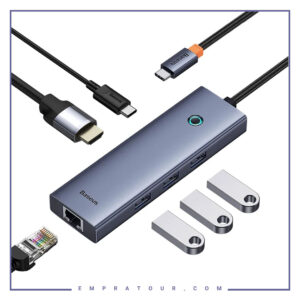 هاب شش پورت تایپ سی بیسوس Baseus Type-C Hub 6 Port Multi-Functional Hub UltraJoy B00052802811-00