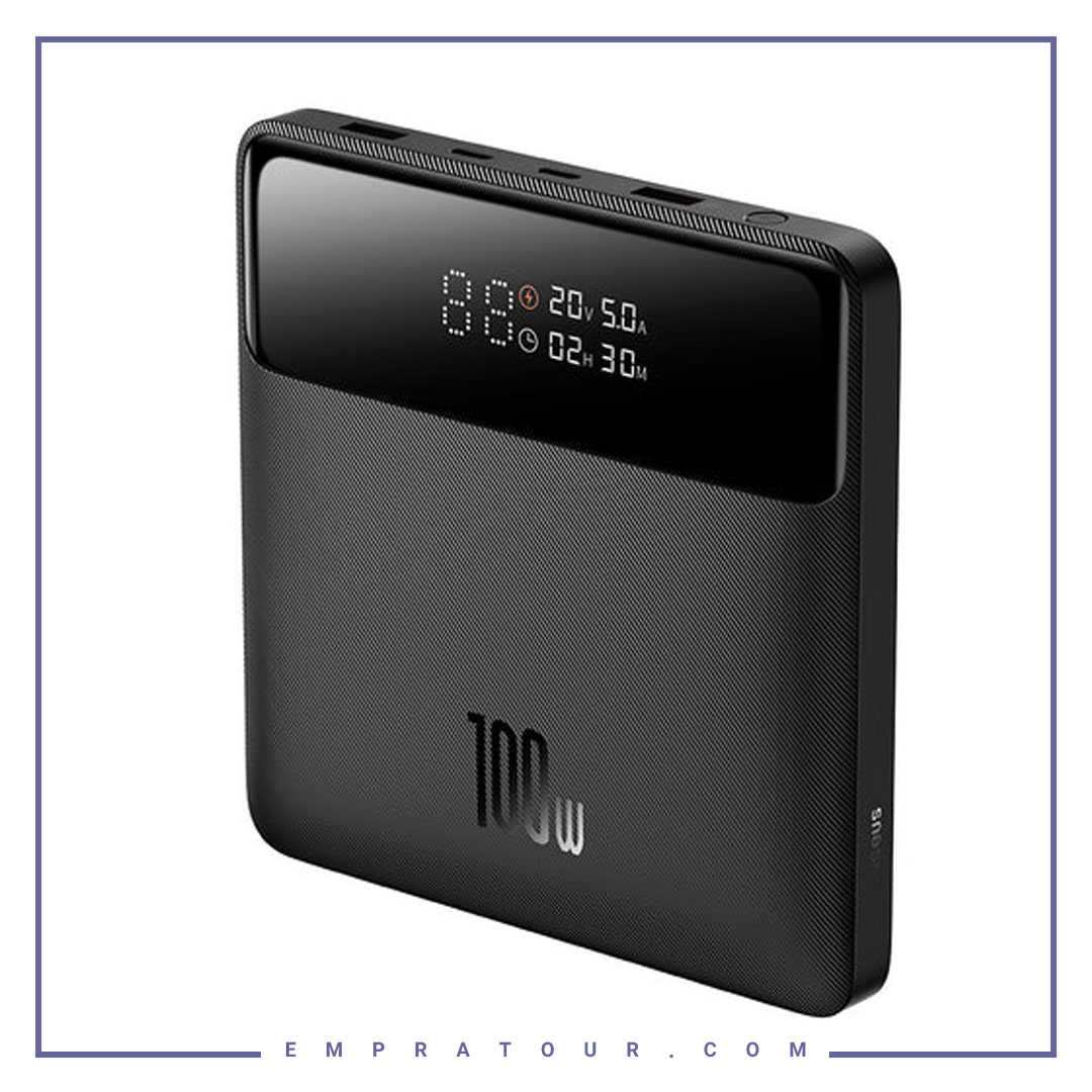 پاوربانک لپ تاپ 100 وات 20000 بیسوس Blade Series PPBLD100HD