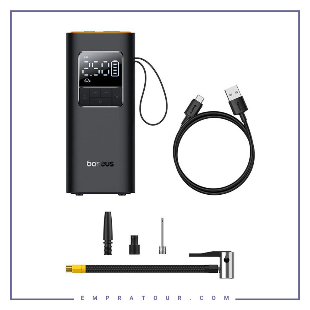 پمپ باد قابل حمل شارژی بیسوس Baseus SuperMini Pro Series Wireless Car Inflator BS-CG016