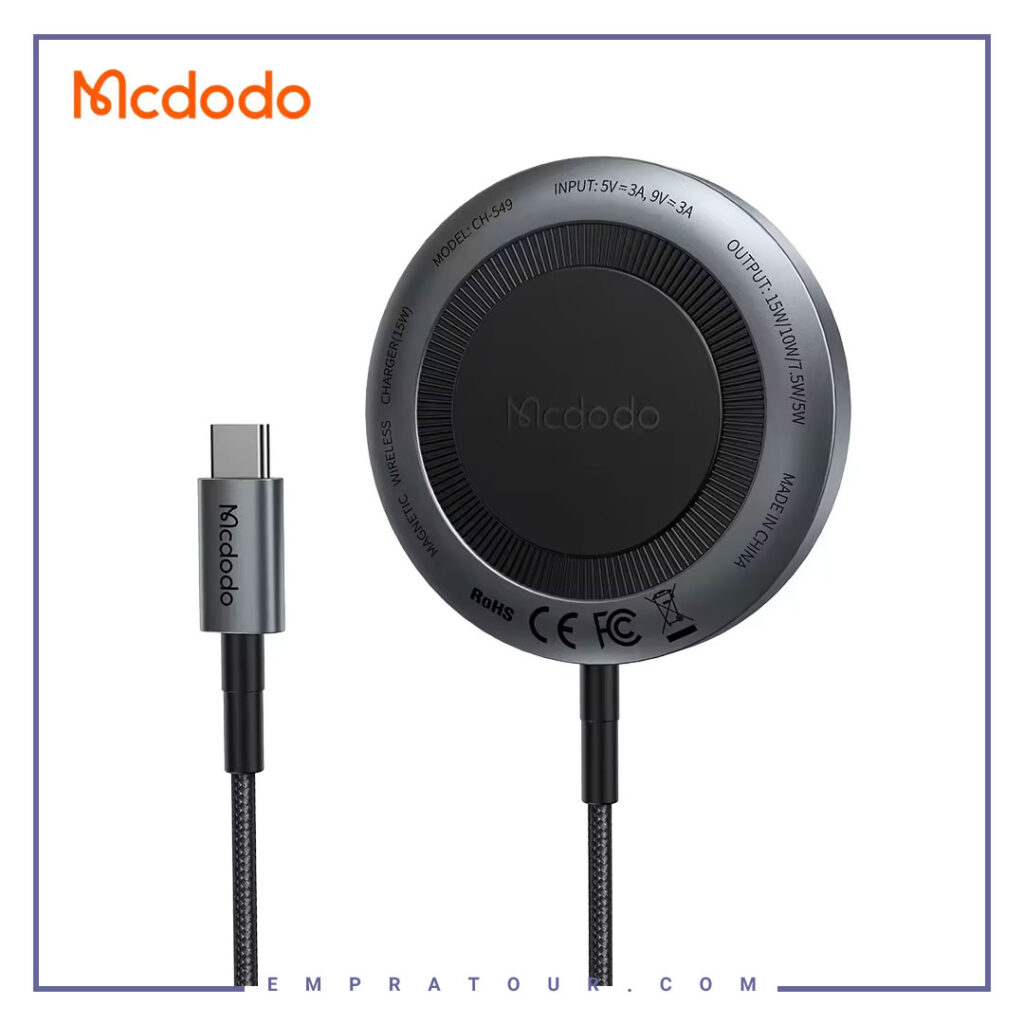 شارژر وایرلس مگسیف مکدودو  Mcdodo magnetic wireless charger CH-549