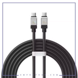 کابل شارژ تایپ سی به تایپ سی 2 متر بیسوس Baseus CoolPlay Series Cable 100W Type-C to Type-C CAKW000301