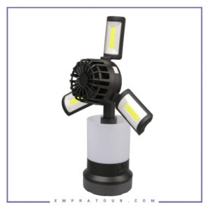 چراغ قوه و پنکه پرودو Lifestyle By Porodo 3 in 1 Ambient Light/Lamp/ Cooling Fan PD-LS3N1LFLF