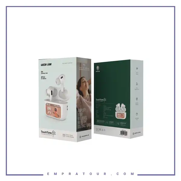 هندزفری بلوتوث با صفحه نمایش گرین لاین Touch Tone Lite GNTCHTLITWH