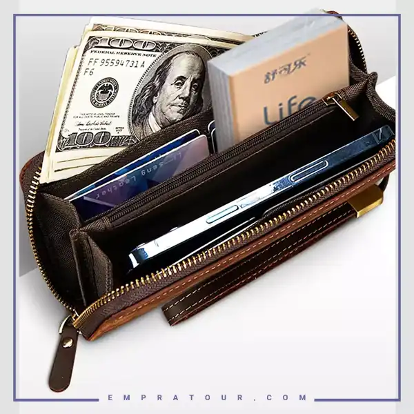 کیف پول و کیف موبایل چرمی کوتسی Wallet 14075