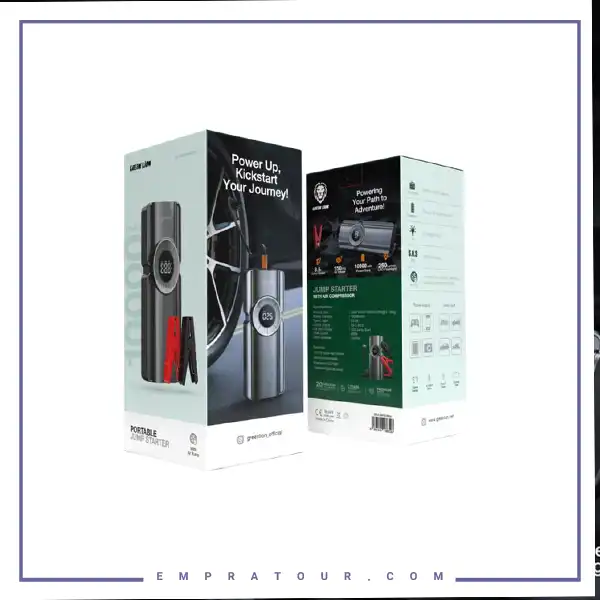 جامپ استارتر و پمپ باد گرین لاین  Portable Jump Starter with Air Pump