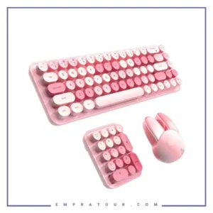 کیبورد و ماوس بی سیم فانتزی کوتسی  COTECI  WIRELESS KEYBOARD & MOUSE 84019