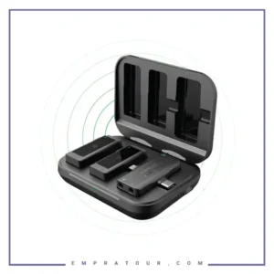 میکروفون بلاگری دوگانه پاورولوژی Powerology Dual Connector Wireless Lavalier Microphone PWMIC2BK
