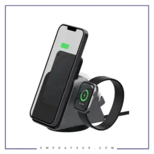 شارژر وایرلس و پاور بانک 5000 سه کاره لولو  Levelo TERRA Wireless Charging with Portable Power Bank