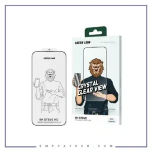 گلس آیفون 16پرو مکس گرین لاین Green Lion 9H Steve HD iPhone 16 pro Max