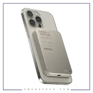 پاوربانک مگنتی 10000 مومکس Momax Q.Mag X1 Magnetic Wireless Power Bank