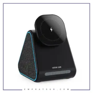 شارژر وایرلس 3در1 مگ تریو گرین GreenLion Mag Trio Speaker, Charger, Phone Stand