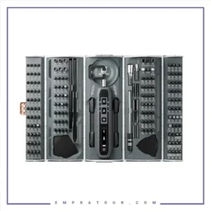 ست پیچ گوشتی شارژی 162 سری پاورولوژی Powerology 162 Bits Electric Screw Driver Kit P180N1ESBK