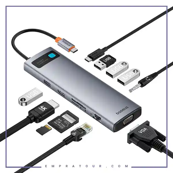 هاب تایپ سی 11 پورت بیسوس B00030709811
