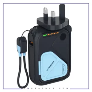 آداپتور و پاوربانک وایرلس 10000 پاورولوژی Powerology PP045 Magsafe & Charger Power Bank PPBCHA45