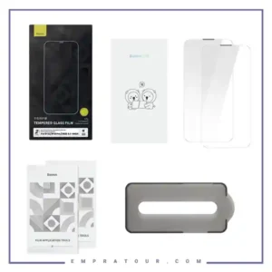 پک دوتایی محافظ صفحه نمایش کریستالی آیفون بیسوس Baseus All-glass Crystal Tempered Glass Film IPHONE 14 PRO SGBL170102