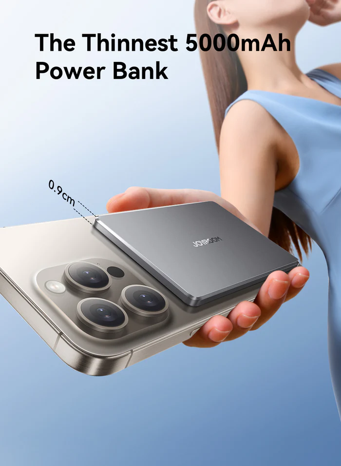 پاوربانک وایرلس 5000 با توان 20 وات جویروم JR-PBM08