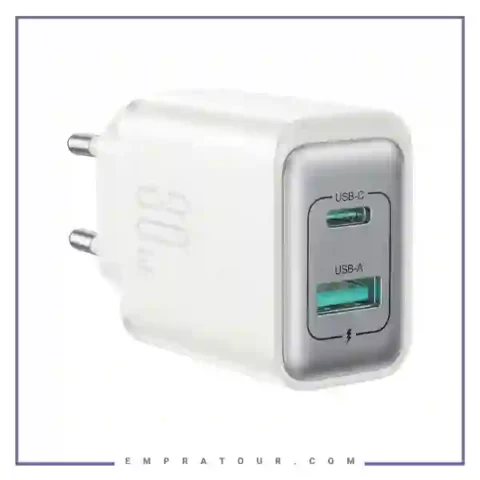 آداپتور شارژ 30 وات دو پورت جویروم JOYROOM JR-TCF15 30W charger