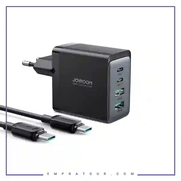 آداپتور شارژ 4 پورت 67 وات با کابل جویروم JR-TCG02