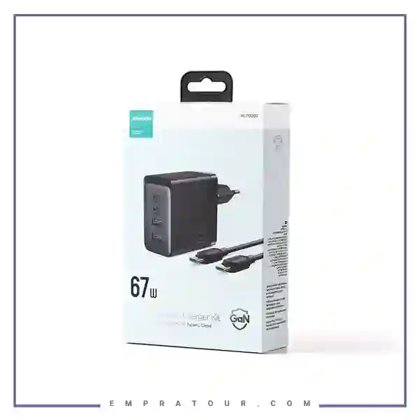آداپتور شارژ 4 پورت 67 وات با کابل جویروم JR-TCG02