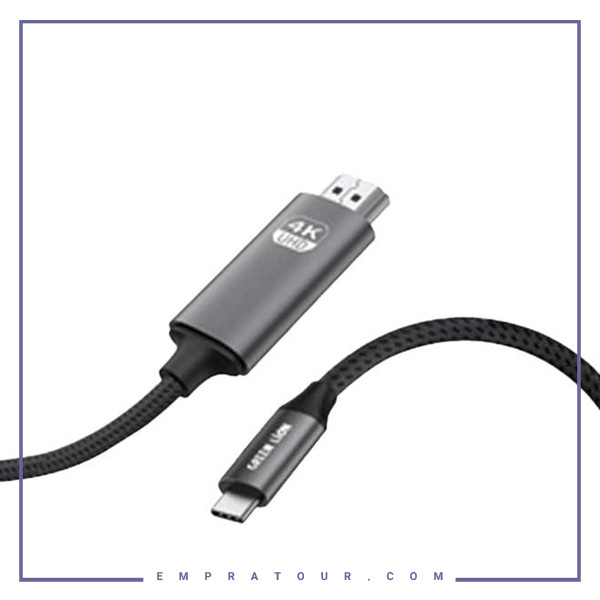 کابل تبدیل TYPE-Cبه HDMI دو متری گرین لاین Green Lion 4K USB-C to HDMI Cable GN4KTCHDMIBK