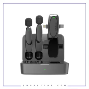 میکروفون بیسیم یقه ای پرودو Porodo Dual Connector Lavalier Microphone Dual Mic PD-2MLAVCC