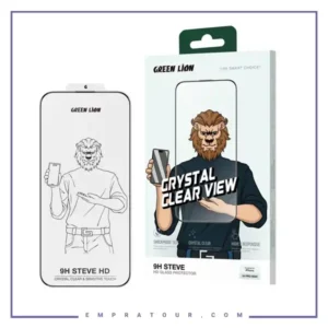گلس آیفون 16 و 15 گرین لاین Green Lion 9H Steve HD iPhone 16 & 15