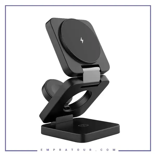 شارژر وایرلس 3 کاره مگنتی پرودو Porodo Multi-Device Wireless Charger PD-3N1MWFC