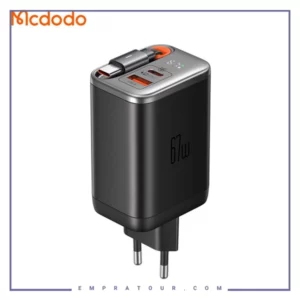 آداپتور 67 وات با کابل تایپ سی مک دودو Mcdodo FreeGo GaN Charger CH-4100