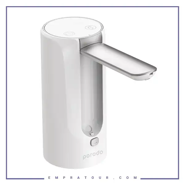 پمپ آب شارژی مخصوص بطری پرودو Porodo Lifestyle Portable Water Pump PD-LFWD5W