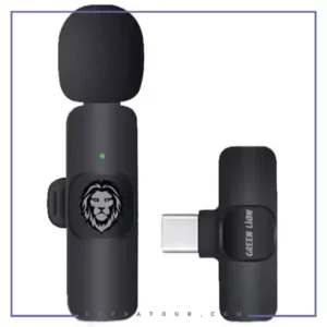 میکروفون بی سیم یقه‌ای تایپ سی گرین Green Lion Solo Wireless Microphone 3 Plugs GNSOLOWMICBK