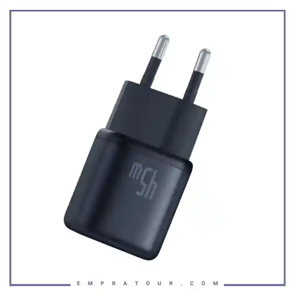 آداپتور شارژ دیواری 45 وات بیسوس CCGAN45CE