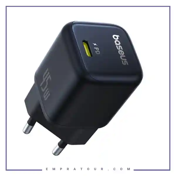 آداپتور شارژ دیواری 45 وات بیسوس CCGAN45CE